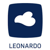 Ein Logo der Firma Leonardo